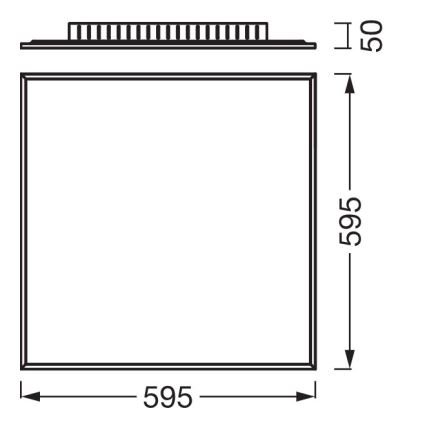 Osram - virsmas montāžas LED panelis PLANON LED/40W/230V 4000K 60x60 cm balts