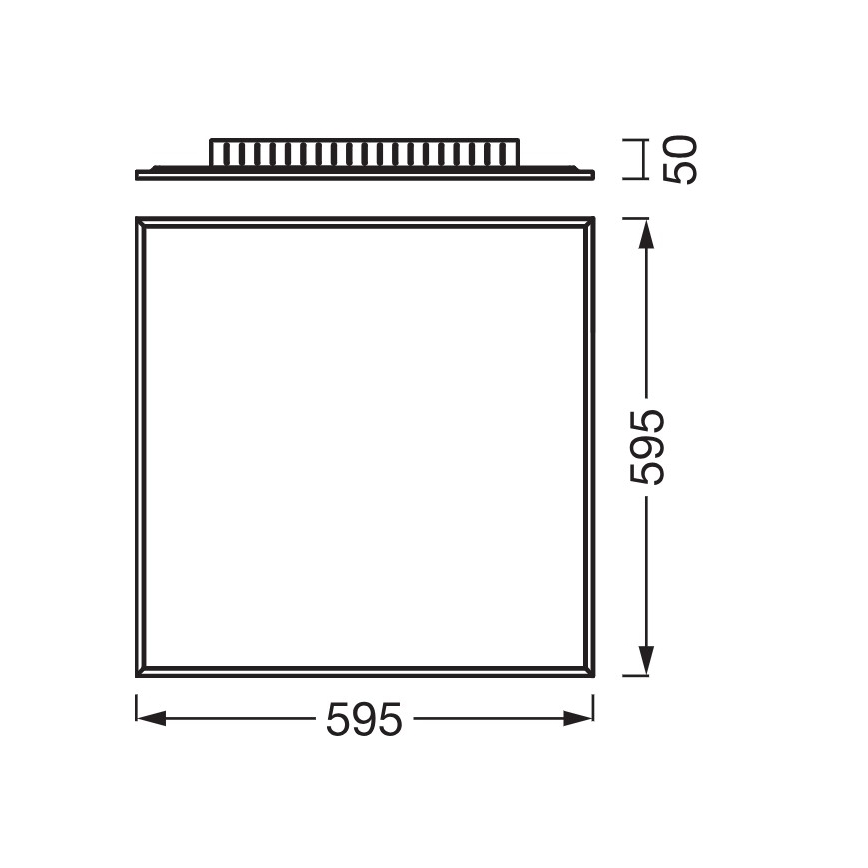 Osram - virsmas montāžas LED panelis PLANON LED/40W/230V 4000K 60x60 cm balts