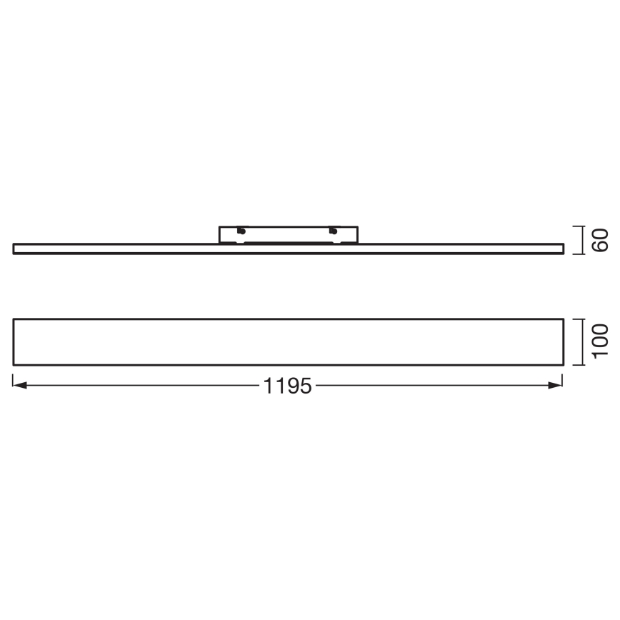 Osram - virsmas montējamais LED panelis PLANON LED/30W/230V 3000K 10x120 cm balts