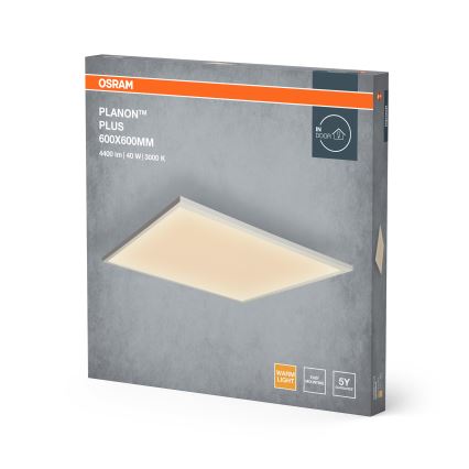 Osram - virsmas montējams LED panelis PLANON LED/40W/230V 59,5x59,5 cm balts