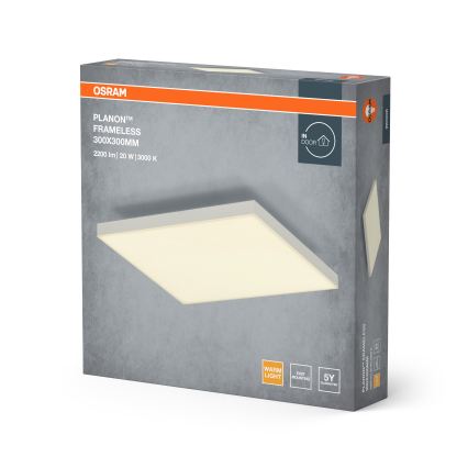 Osram - Virsmas uzstādāms LED panelis PLANON LED/20W/230V 3000K 30x30 cm balts