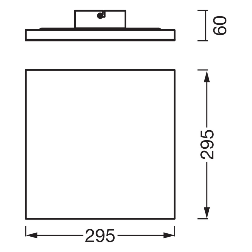 Osram - Virsmas uzstādāms LED panelis PLANON LED/20W/230V 3000K 30x30 cm balts