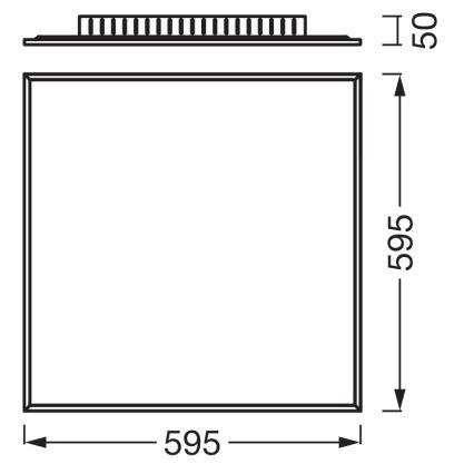 Osram - virsmas uzstādāms LED panelis PLANON LED/40W/230V 60x60 cm balts