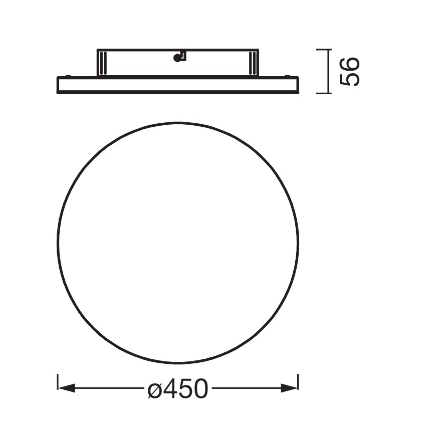 Osram - Virsmontējams LED panelis PLANON LED/28W/230V 3000K Ø 45 cm balts