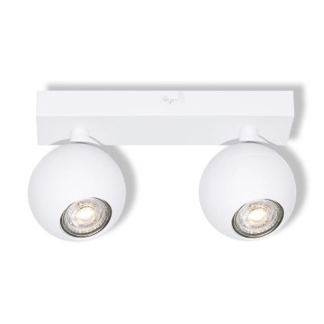 Osram - Virziena gaismeklis SPOT SPHERAL 2xGU10/6W/230V balts