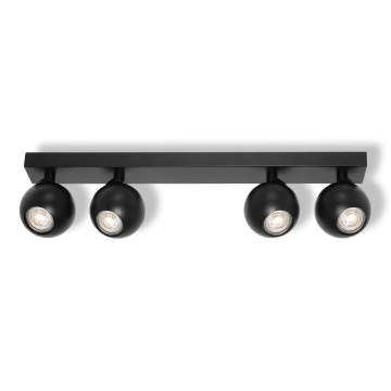 Osram - Virziena gaismeklis SPOT SPHERAL 4xGU10/6W/230V melns