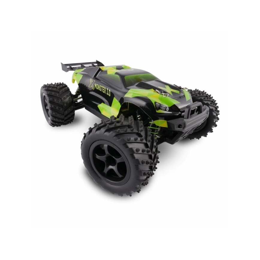 Overmax - RC automašīna ar tālvadības pulti X-MONSTER 3.0 1700 mAh melna/zaļa