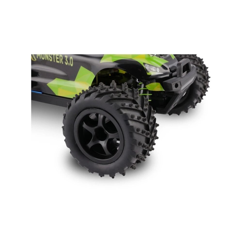 Overmax - RC automašīna ar tālvadības pulti X-MONSTER 3.0 1700 mAh melna/zaļa