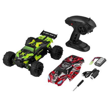Overmax - radiovadāma automašīna X-MONSTER 3.5 1700 mAh melna/sarkana/zaļa