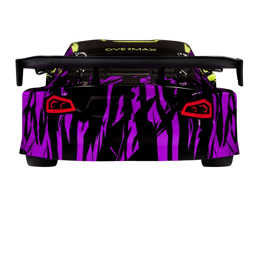 Overmax - RC drifta auto ar tālvadību X-DRIFT 1000 mAh dzeltena/violeta