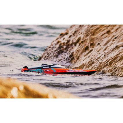 Overmax - RC laiva ar tālvadību X-TIDE 2400 mAh melna/oranža