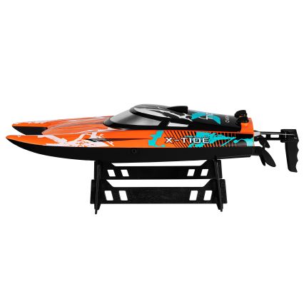 Overmax - RC laiva ar tālvadību X-TIDE 2400 mAh melna/oranža
