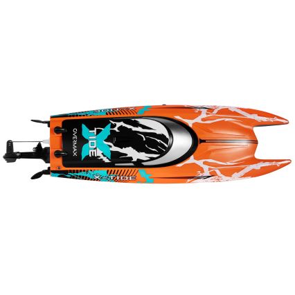 Overmax - RC laiva ar tālvadību X-TIDE 2400 mAh melna/oranža