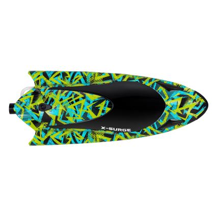 Overmax - RC tālvadāmā laiva X-SURGE 4000 mAh melna/zaļa