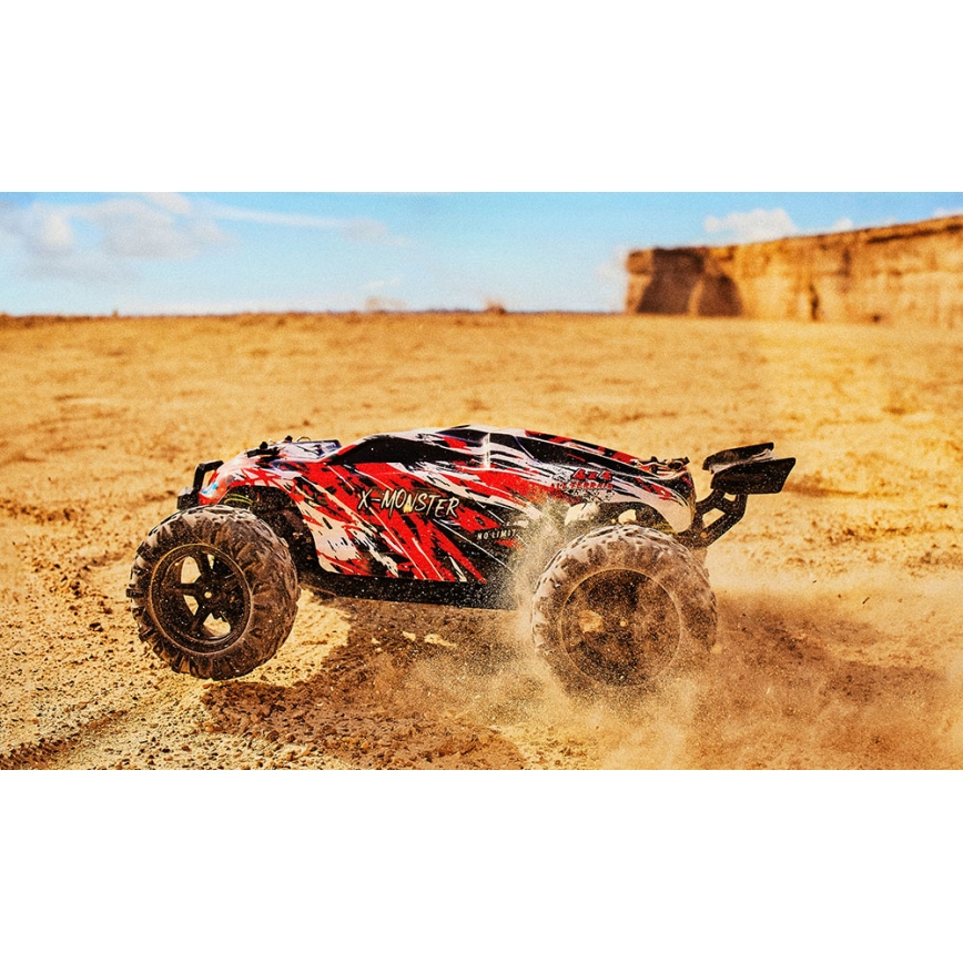 Overmax - RC automašīna ar tālvadību 2 vienā X-MONSTER 3.5 1700 mAh melna/sarkana/zaļa