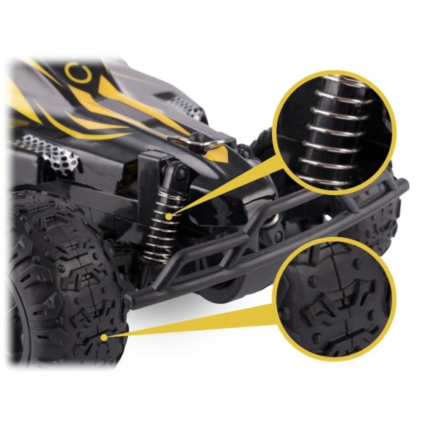 Overmax - RC tālvadības auto X-RALLY 2.0 1200 mAh melns/dzeltens