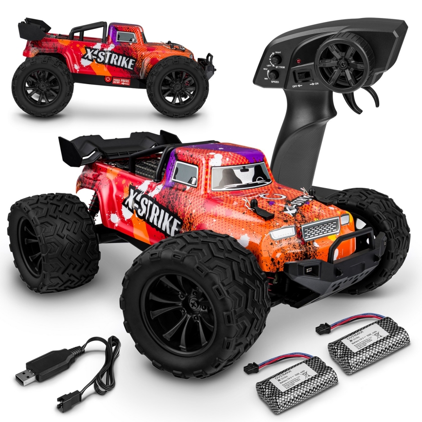 Overmax - tālvadāma RC automašīna X-STRIKE 3000 mAh melna/oranža