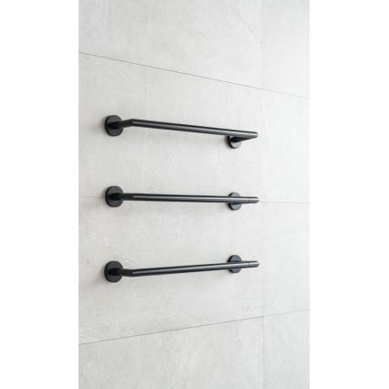 P.M.H. IN1B-R - Elektriskais dvieļu žāvētājs INGA 17W/230V 85,9 cm IP44 labais/melns