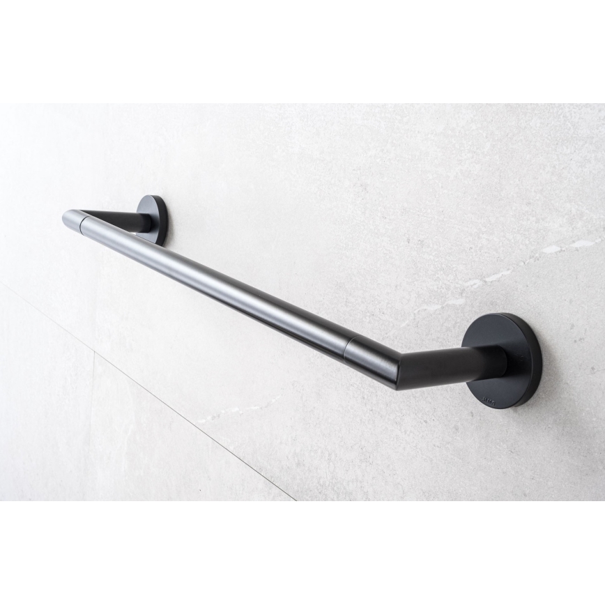 P.M.H. IN1B-R - Elektriskais dvieļu žāvētājs INGA 17W/230V 85,9 cm IP44 labais/melns