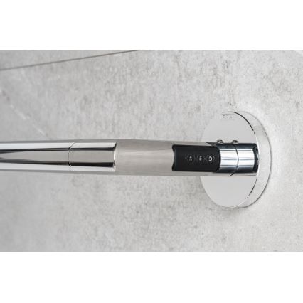 P.M.H. IN1SS-L - Elektriskais dvieļu žāvētājs INGA 17W/230V 85,9 cm IP44 kreisais/pulēts nerūsējošais tērauds