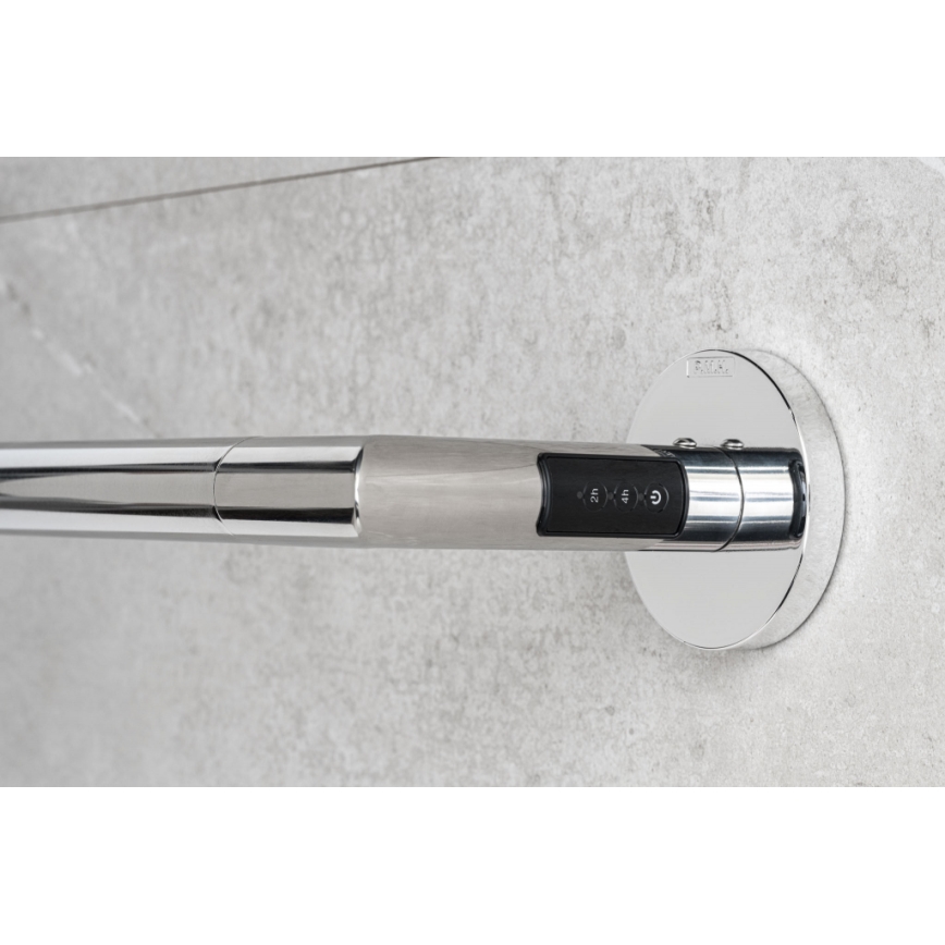 P.M.H. IN1SS-L - Elektriskais dvieļu žāvētājs INGA 17W/230V 85,9 cm IP44 kreisais/pulēts nerūsējošais tērauds