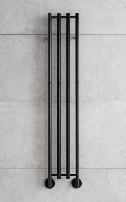 P.M.H. MO1B-R - Elektriskais dvieļu žāvētājs MONA 93W/230V 153,3 cm IP44 melns