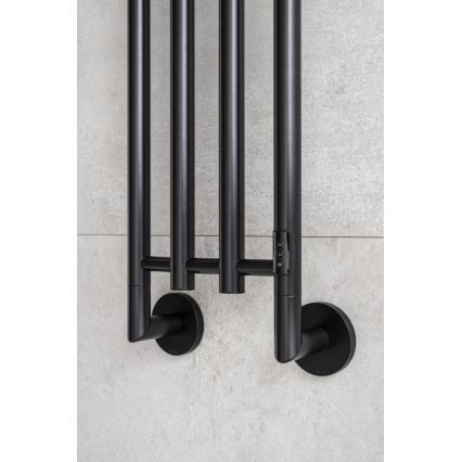 P.M.H. MO1B-R - Elektriskais dvieļu žāvētājs MONA 93W/230V 153,3 cm IP44 melns