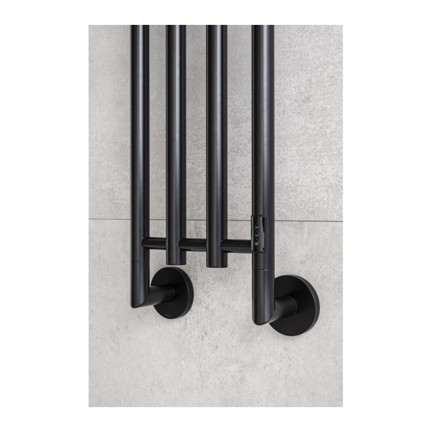 P.M.H. MO1B-R - Elektriskais dvieļu žāvētājs MONA 93W/230V 153,3 cm IP44 melns