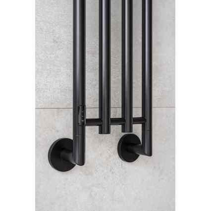 P.M.H. MO1B-RK - Elektriskais dvieļu žāvētājs MONA 93W/230V 153,3 cm IP44 melns