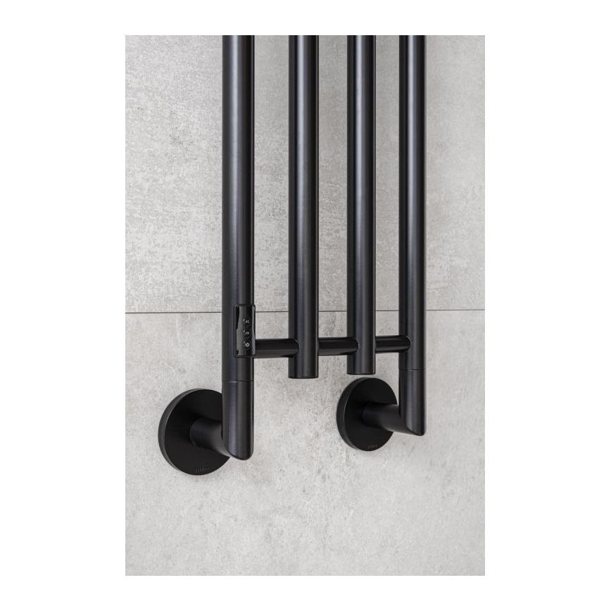 P.M.H. MO1B-RK - Elektriskais dvieļu žāvētājs MONA 93W/230V 153,3 cm IP44 melns