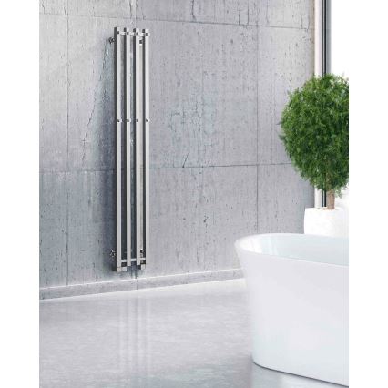 P.M.H. PX2C/4 - Vannas istabas dvieļu žāvētājs PLUTO X 350W 150 cm spīdīgs hromēts pārklājums