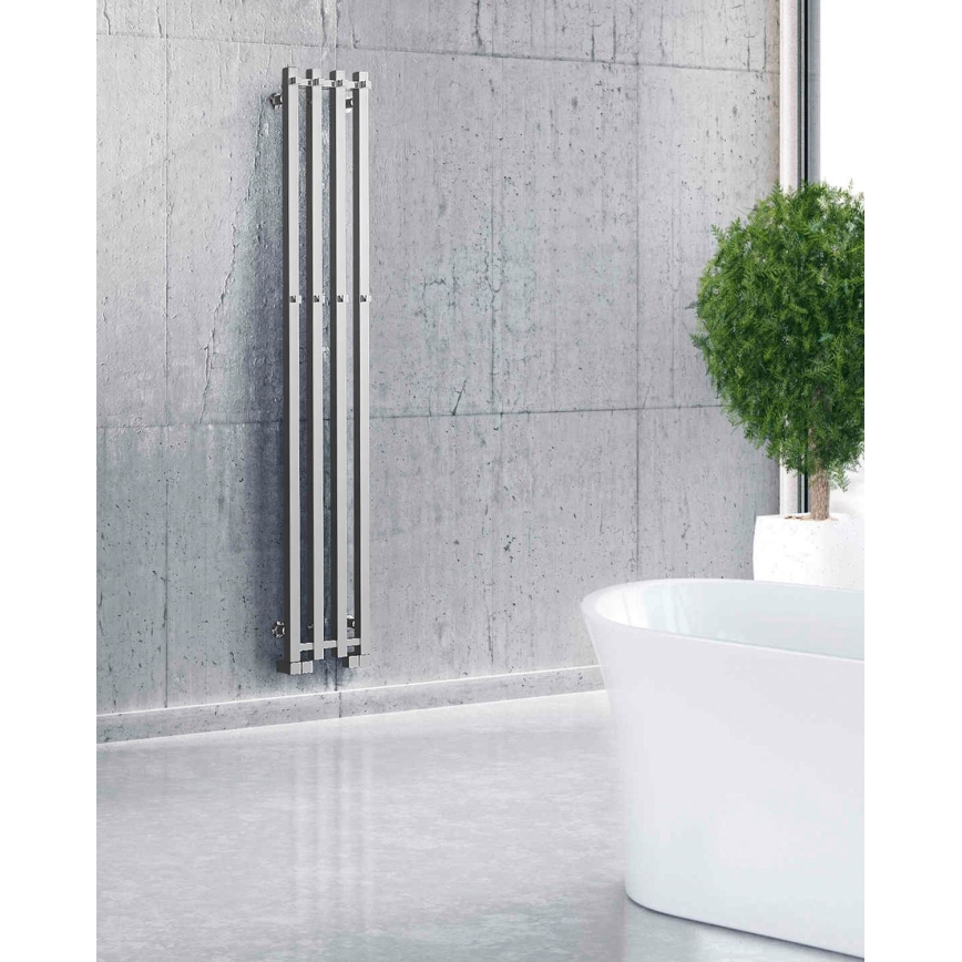 P.M.H. PX2C/4 - Vannas istabas dvieļu žāvētājs PLUTO X 350W 150 cm spīdīgs hromēts pārklājums