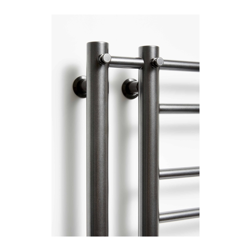 P.M.H. T2B - Vannas istabas kāpņu tipa dvieļu radiators THEIA 352W 154 cm labais/melnais