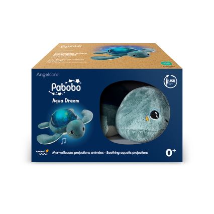 PABOBO - Projektors ar mūziku AQUA DREAM USB bruņurupucis 1200 mAh