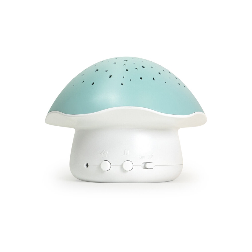PABOBO - Projektors ar mūziku STAR MUSHROOM 3xAA zila
