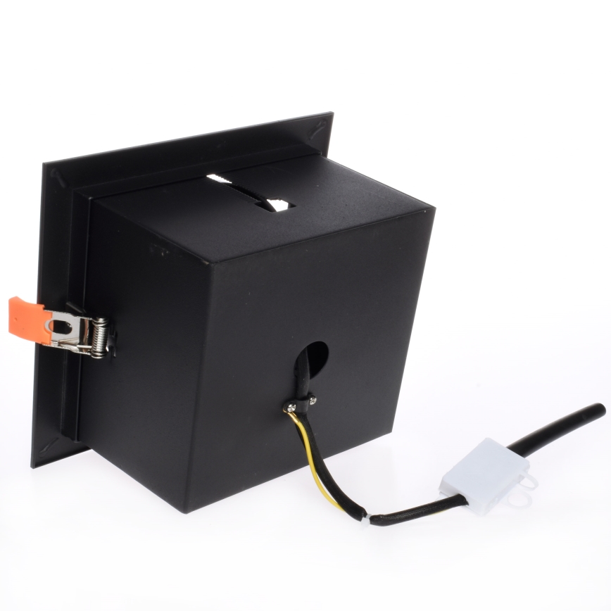 Padziļinājuma gaismeklis PLAZA AR111 1xGU10/12W/230V melns