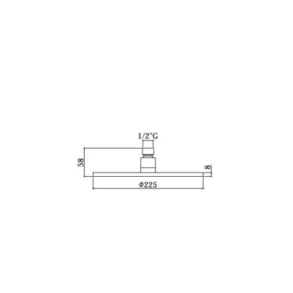 Paffoni - Dušas galva Ø 22,5 cm MASTER spīdīgs hroms