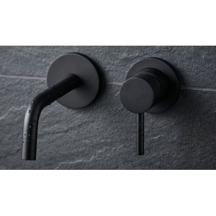 Paffoni - izlietnes jaucējkrāns iebūvētai instalācijai LIGHT, melns