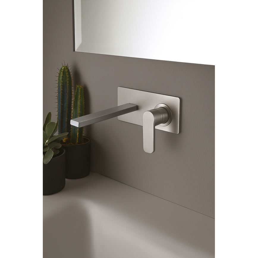 Paffoni - Izlietnes jaucējkrāns slēptai montāžai TANGO, nerūsējošā tērauda