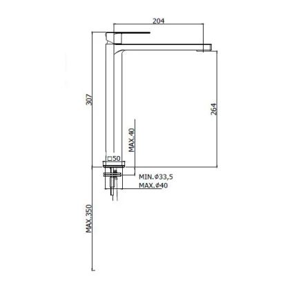 Paffoni - Izlietnes jaucējkrāns TANGO matēts hroms