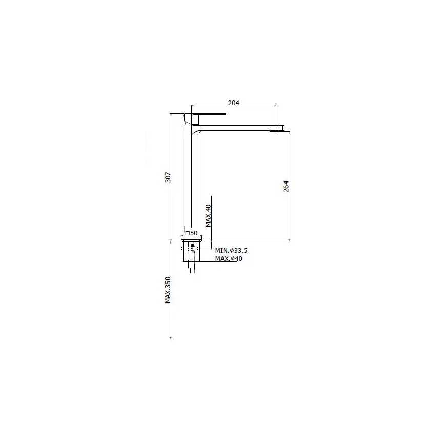Paffoni - Izlietnes jaucējkrāns TANGO matēts hroms