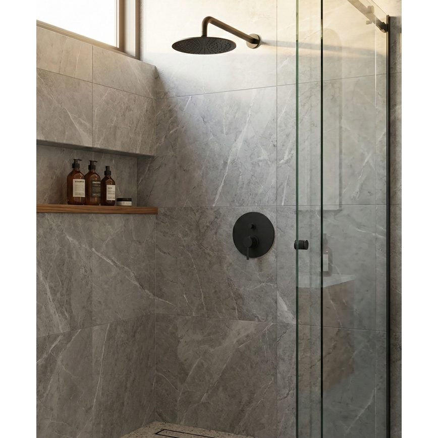 Paffoni - LIGHT iebūvējamais dušas jaucējkrāns, melns