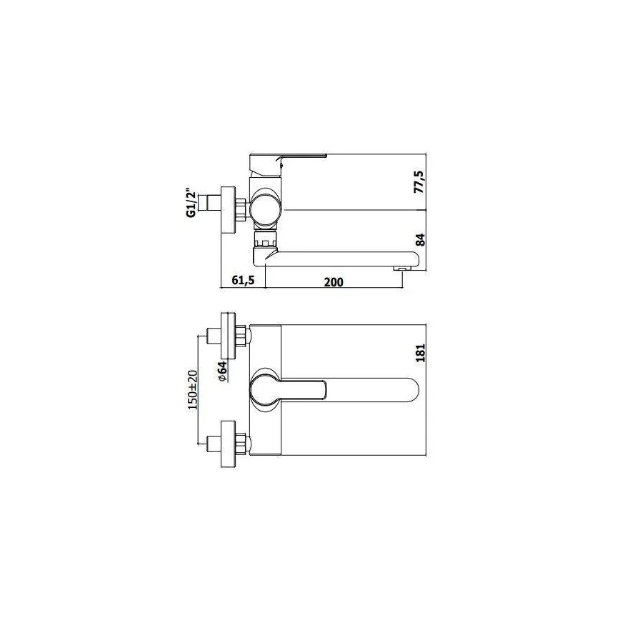 Paffoni - RED virtuves izlietnes jaucējkrāns, spīdīgs hroms
