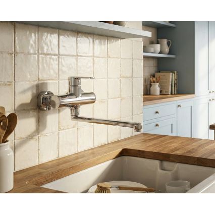 Paffoni - RED virtuves izlietnes jaucējkrāns, spīdīgs hroms