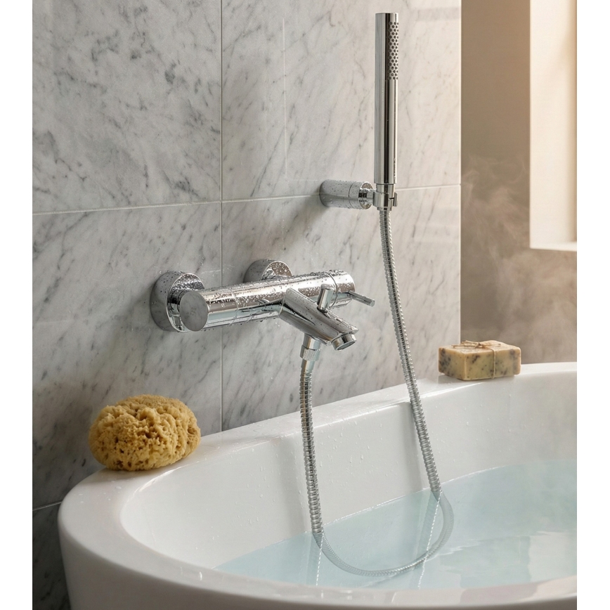 Paffoni - Vannas jaucējkrānu komplekts LIGHT spīdīgs hroms