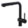 Paffoni - Virtuves izlietnes jaucējkrāns ar izvelkamu izsmidzinātāju LIGHT 29,2 cm melns