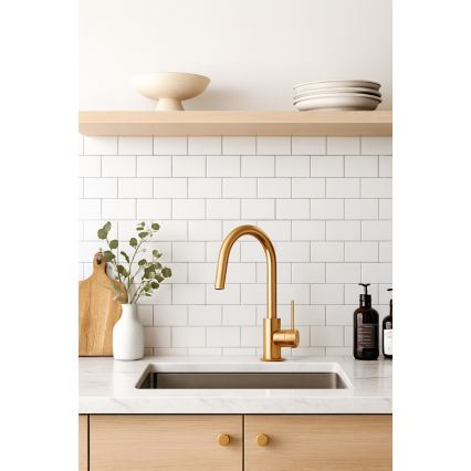 Paffoni - zelta izlietnes jaucējkrāns LIGHT