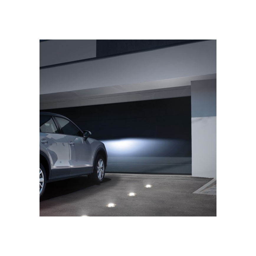Pagalma lampa LUKKA CONNECT 1xGU10/4W/230V IP67 matēts hroms apaļa