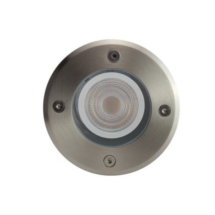 Pagalma lampa LUKKA CONNECT 1xGU10/4W/230V IP67 matēts hroms apaļa