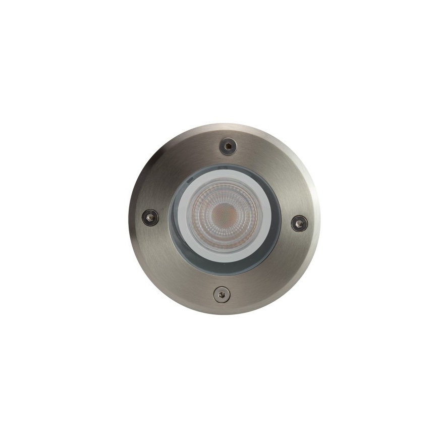 Pagalma lampa LUKKA CONNECT 1xGU10/4W/230V IP67 matēts hroms apaļa